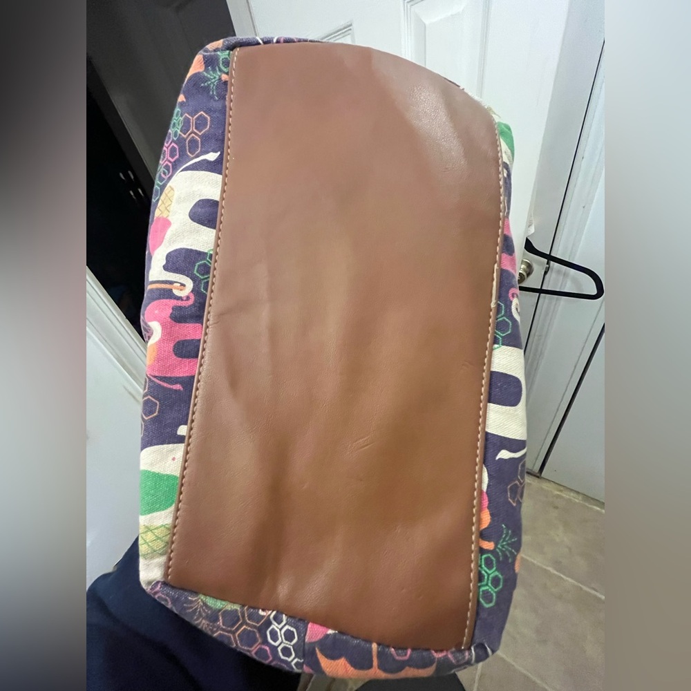 Colorful Elephant Print Tote Bag - Picture 7 of 8